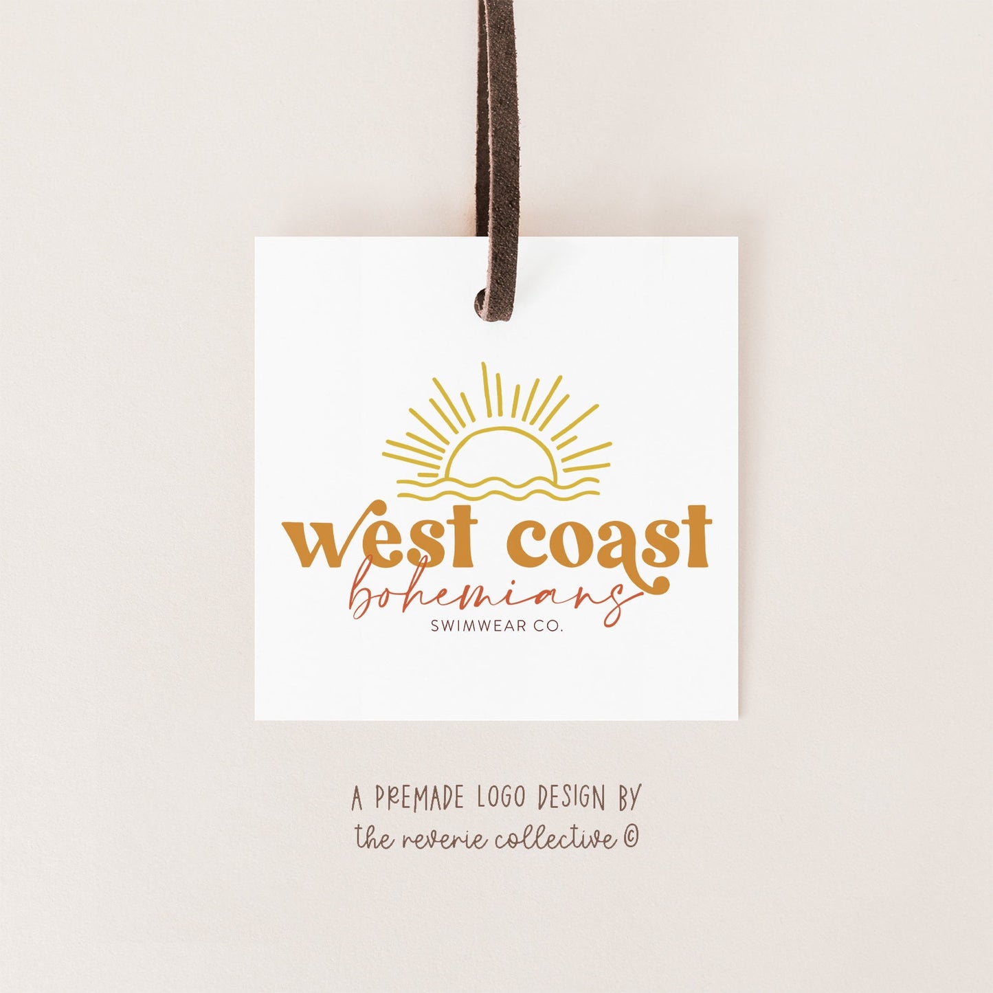 West Coast Bohemians | Premade Logo Design | Boho, Colorful, Summer, Retro