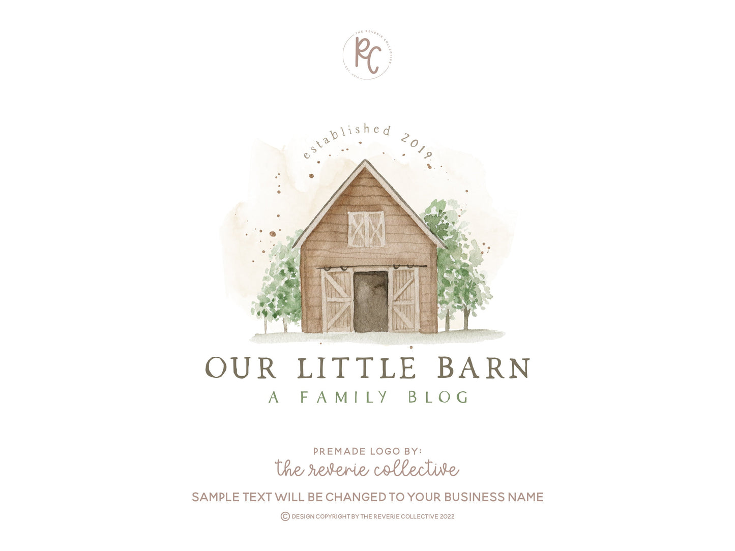 Our Little Barn | Premade Logo Design | House, Home, Realtor, Farmhouse, Ranch