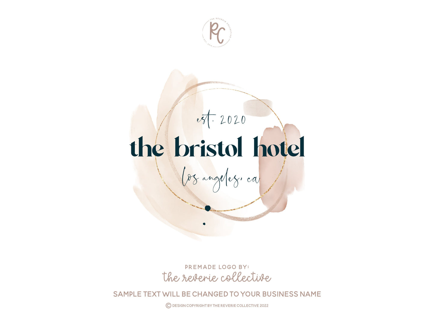 The Bristol Hotel | Premade Logo Design | Abstract, Boho, Vintage