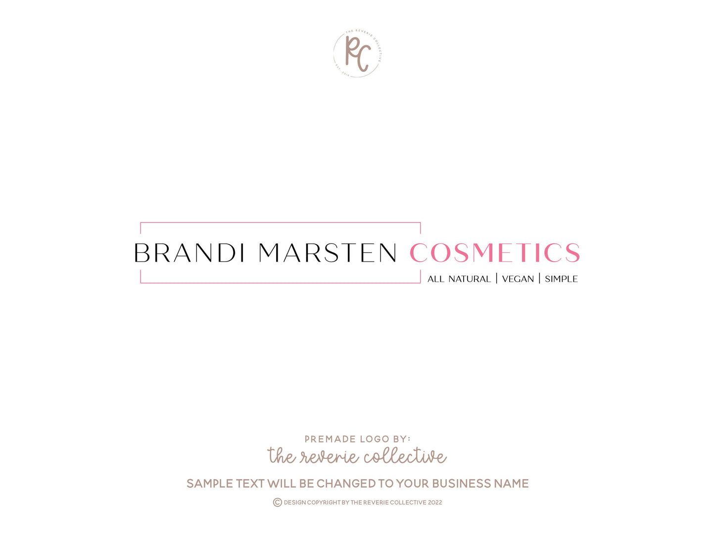 Brandy Marsten | Premade Logo Design | Classic, Clean, Minimal, Professional