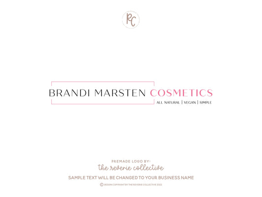 Brandy Marsten | Premade Logo Design | Classic, Clean, Minimal, Professional