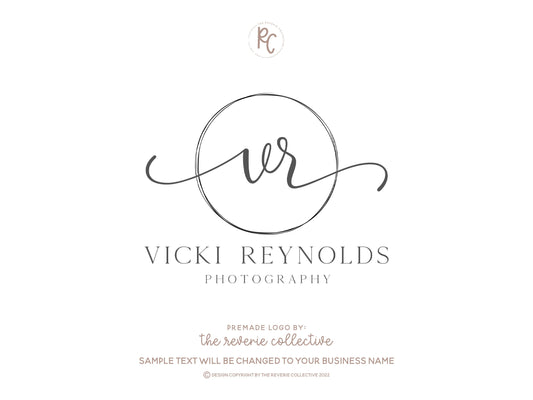 Vicki Reynolds | Premade Logo Design | Modern, Monogram, Professional, Elegant