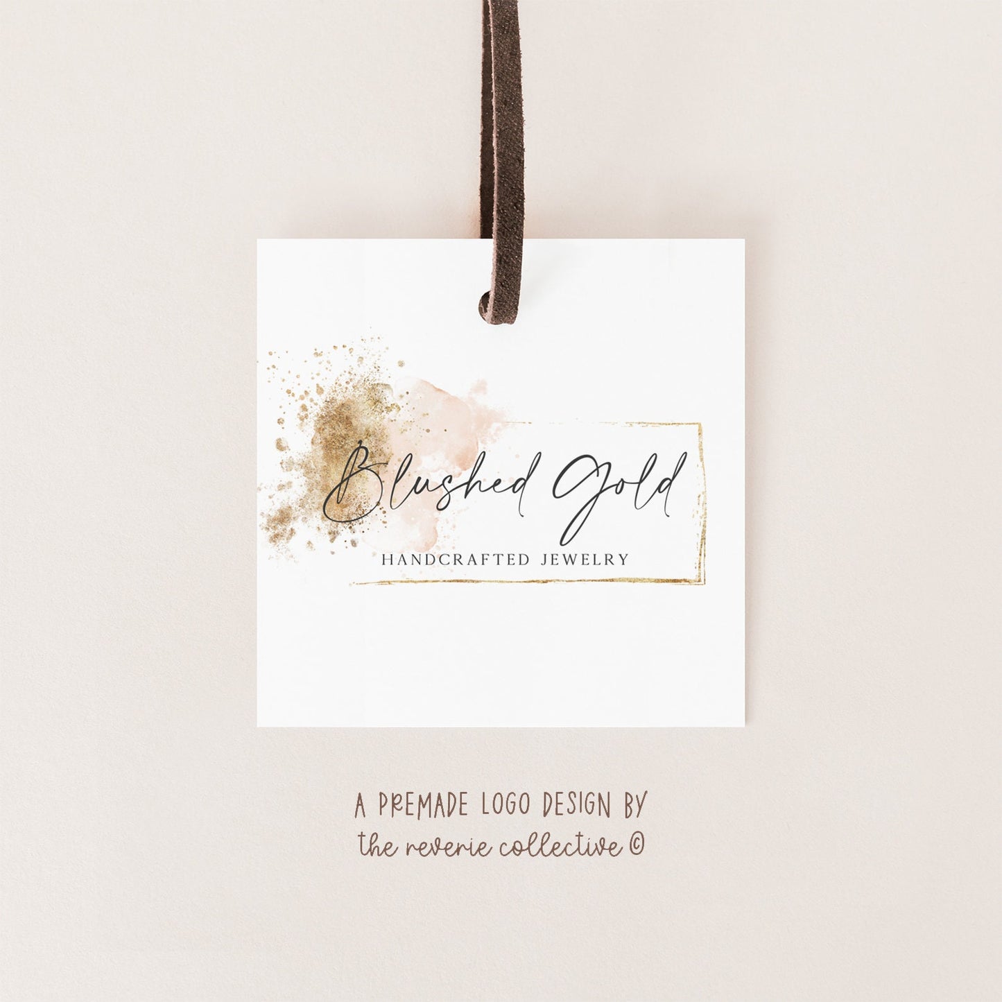 Blushed Gold | Premade Logo Design | Bohemian, Makeup, Boho, Jewelry